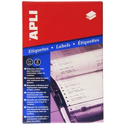 Imagen de APLI 3 Etiquetas en continuo 88,9 x 23,3 mm 1 500 hojas