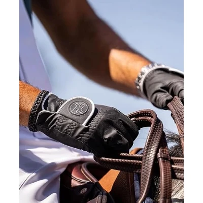 Imagen de NGB Black Horse Glove guante equitacion premium negro (Hombre M)