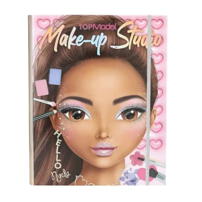 Imagen de Depesche TopModel 13164 Carpeta Creativa, con Motivos de Modelo, Incluye Paleta Maquillaje y Pinceles (13164)