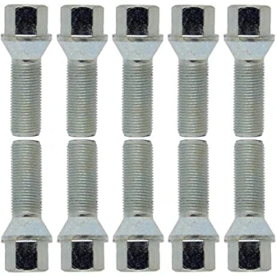 Imagen de TRACER 10 tornillos de rueda, perno cónico, plata, M14 x 1,5, 32 mm
