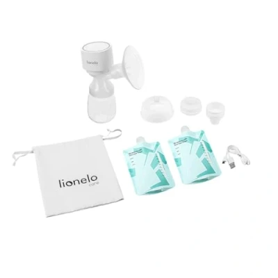 Imagen de LIONELO Fidi One Extractor de Leche Inalámbrico 180ml, Bomba Portátil 3 Fases, Masaje Ahorro Energía 9 Niveles, Embudo Silicona 26 mm Tiempo Trabajo 120 min BPA Gratis