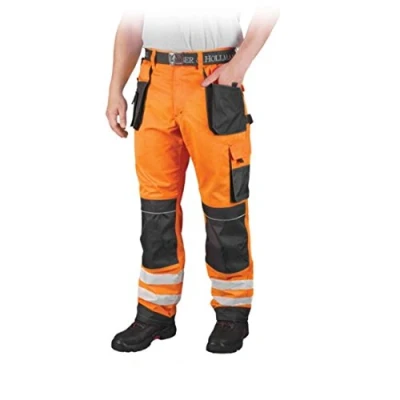 Imagen de Leber&amp;Hollman LH FMNX T_PSB46 Pantalones protectores (talla 46), color naranja y gris