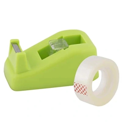 Imagen de D.RECT Dispensador de cinta 8005 verde Alta calidad dispensadora ancho cinta: hasta 19 mm, longitud 33 m, incluye 1 rollo adhesiva Tape mm x m