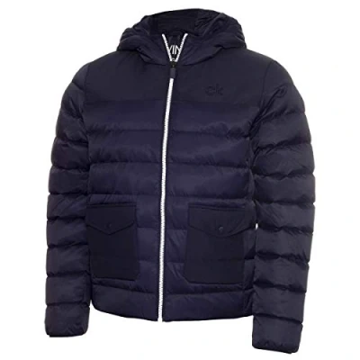 Imagen de Calvin Klein Hombre Acolchado Capucha Resistente Chaqueta Armada XXL