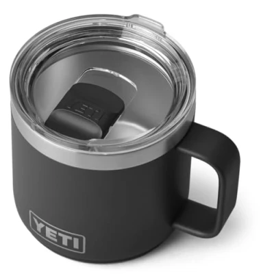 Imagen de YETI Rambler Mug, Vacuum Insulated Stainless Steel Stackable Mug with Magslider Lid, Black, 14 oz (414 ml)