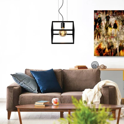 Imagen de Lucide Lámpara colgante Fabian pantalla de metal, 1 luz