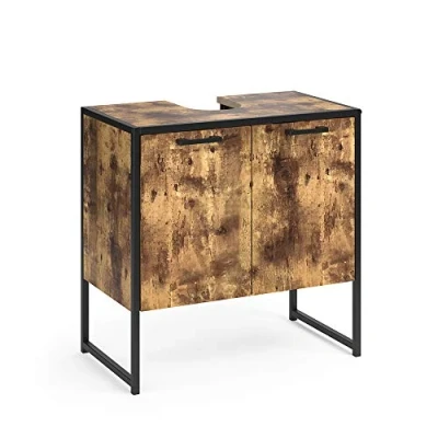 Imagen de Vicco Mueble bajo Lavabo Fyrk, Roble rústico/Negro, 60 x cm