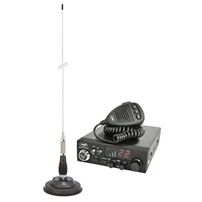 Imagen de Kit emisora ​​radio CB PNI ESCORT HP 8024 ASQ + antena ML100