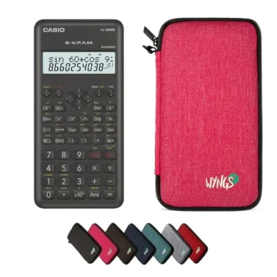Imagen de CALCUSO Paquete Básico Rosa con Calculadora Casio fx 82 MS 2nd Edition