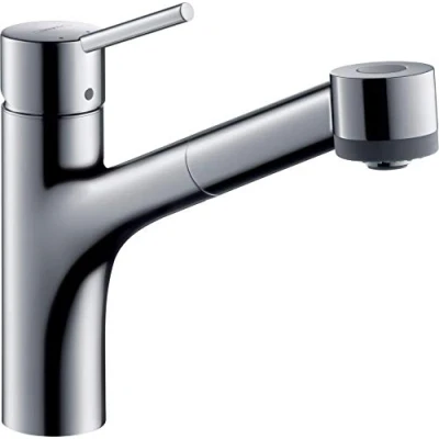 Imagen de Hansgrohe 32842000 Talis S 170 grifo de cocina con ducha extraíble para calentadores agua abiertos, cromo