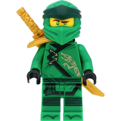 Imagen de Lego Ninjago Minifigura de Lloyd (Legacy) con armadura hombro y espadas