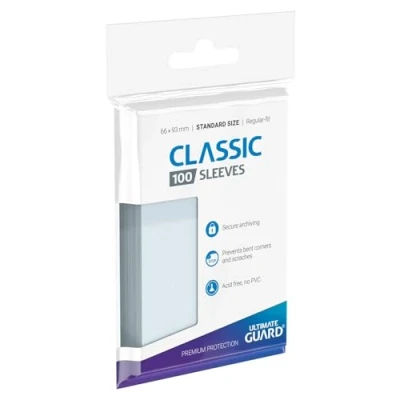 Imagen de Ultimate Guard UGD10001 Funda para tarjeta, Transparente, 66 x 93 mm, Paquete de 100
