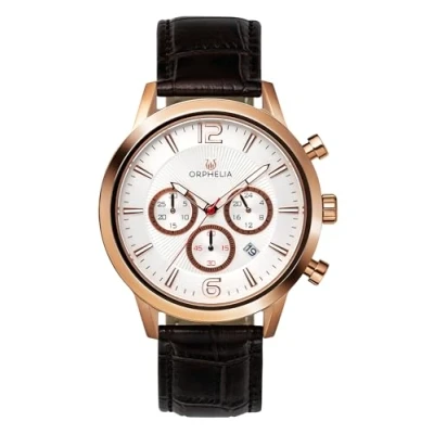 Imagen de ORPHELIA Reloj de Pulsera para Hombre cronógrafo Tempo Black Cuero