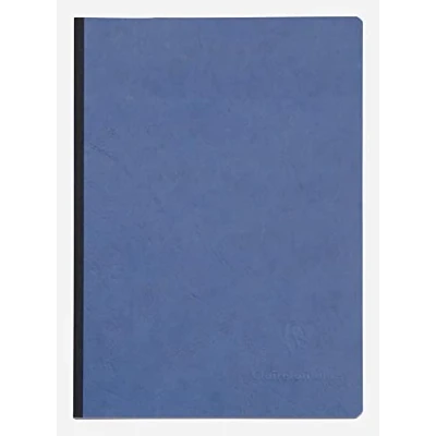 Imagen de Clairefontaine 795464C Cuaderno (A5, lino, 96 hojas), color azul