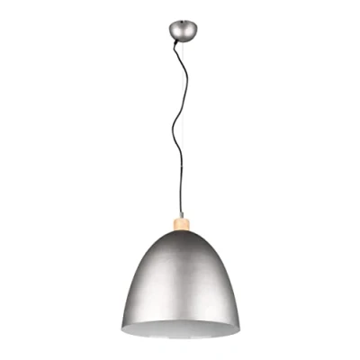Imagen de Reality Leuchten Lámpara colgante Jagger, 1 luz, Ø 40 cm, níquel