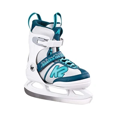 Imagen de K2 Annika Ice Ltd Patines de Hielo para niña, Niñas, Hielo., 25E0308, Color Blanco y Azul., EU: 35 40 (UK: 3 7 / US: 4 8)