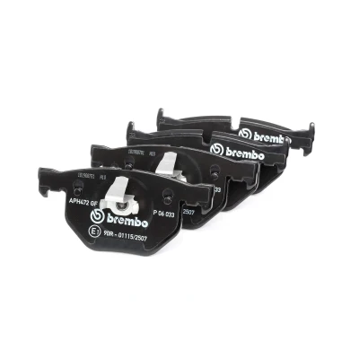 Imagen de BREMBO P 06 033 Juego de pastillas freno preparado para indicador desgaste con clip émbolo sin accesorios BMW: 5 Berlina, 6 Coupé, Touring