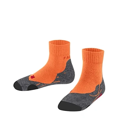 Imagen de FALKE TK2 Short K SSO lana hilo funcional anti ampollas gruesa 1 par, Calcetines para senderismo Unisex niños, Rosa (Coral Rose 8151), 27 30