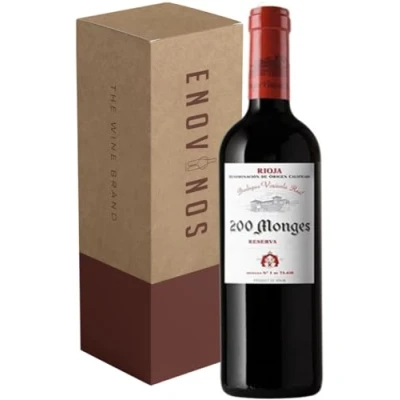 Imagen de Vino Tinto Rioja 200 Monges Reserva 2013 Pack 1 Botella Mejor Seleccion Enovinos