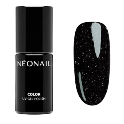 Imagen de NÉONAIL Pintauñas Semipermanentes 7,2 ml Negro Venezian Mask Esmaltes Para Uñas Gel Manicura Nail Art Brillo Laca de Esmalte Purpurina