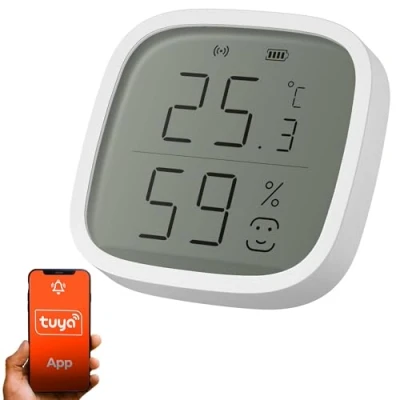 Imagen de Extralink Smart Life Temperature and Humidity Sensor, Medidor temperatura y humedad Home, termometro higrometro wifi se conecta a Gateway, digital interior