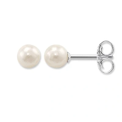 Imagen de THOMAS SABO Pendientes de Perlas Grandes Plata Ley 925 H1431 028 14, Plateado