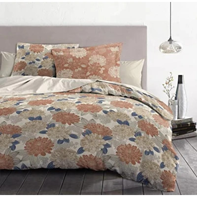 Imagen de Home Linge Passion Funda nórdica 3 Piezas 100% algodón 57 Hilos 2 Persona 220x240 cm VENDOMES Taupe