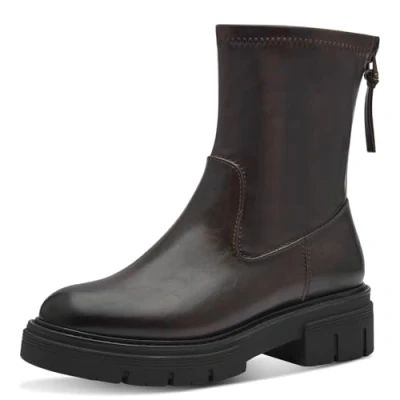 Imagen de MARCO TOZZI Botín para Mujer con Cremallera y Slip 2 25440 43, Botas de Moda, Moca, 38 EU