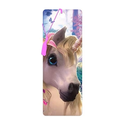 Imagen de 3D LiveLife Marcapaginas Unicornio lindo de Deluxebase. Un marcapáginas unicornios con lenticular e ilustraciones licencia del reconocido artista David Penfound