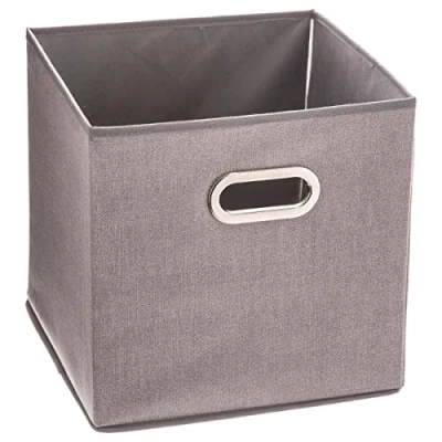Imagen de 5five cesta de tela &quot;mix n modul&quot; 31x31cm gris claro jaspeado