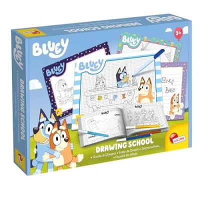 Imagen de Lisciani BLUEY: Escuela de Colorear y Dibujar Kit Creativo 4 Pizarras Negras Pegatinas Listo para la Aventura Desde 3 años en adelante Fabricado Italia