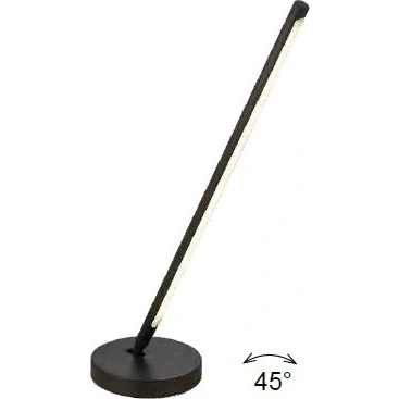 Imagen de Mantra Iluminación. Modelo TORCH. Lámpara de sobremesa fabricado en acrílico acabado color negro arena