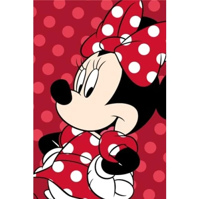 Imagen de Jerry Fabrics Manta de peluche Minnie Mouse, 100 x 150 cm