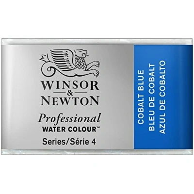 Imagen de Winsor &amp; Newton Acuarela Profesional Pintura de Acuarela, Alta Luminosidad, Resistente a la Luz, Calidad Archivo, Godet, Color Azul Cobalto