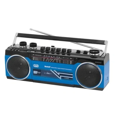Imagen de Trevi RR 501 BT estéreo Boombox Altavoz portátil Bluetooth, USB, SD, MP3, Azul