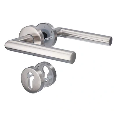 Imagen de Alpertec Moskau II 88020510 Tirador de puerta acero inoxidable con rosetón