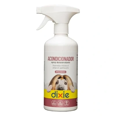 Imagen de DIXIE Spray Desenredante Pelo Perros 500 ml Acondicionador para y Gatos Desenreda e Hidrata el Pelaje Sin Apelmazar Suave Brillante Aclarado Todas Las Mascotas