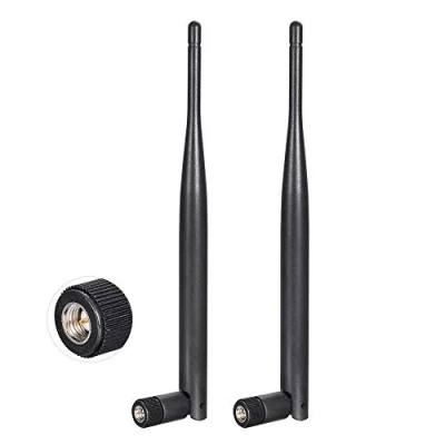 Imagen de Bingfu Antena 4G LTE 6dBi Macho SMA (2 Paquete) Compatible con Enrutador de IoT Industrial Puerta Enlace Celular Punto Acceso CPE Inalámbrico Cámara Seguridad para Exteriores