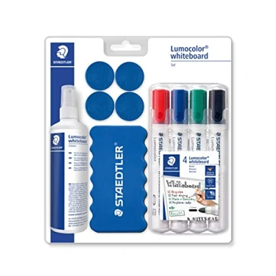 Imagen de Staedtler 613 Lumocolor Juego de Marcadores para Pizarra Blanca Equipamiento Básico Pizarras