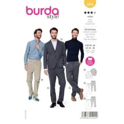 Imagen de Burda 5955 Traje para hombre (46 56) Nivel 3