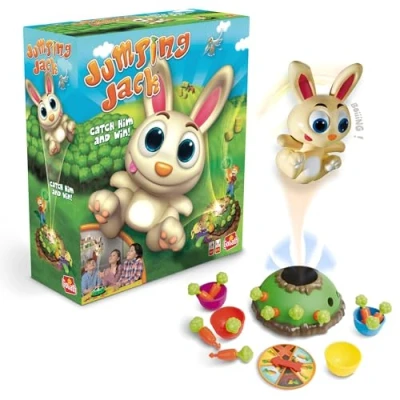 Imagen de Jumping Jack Juego de Mesa con Conejos a Partir 4 años, Juegos para 2 5 Jugadores