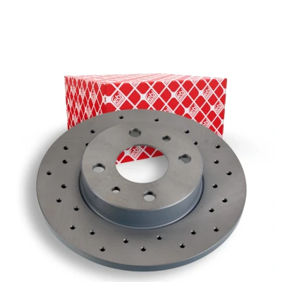 Imagen de FEBI BILSTEIN 107724 Disco de freno Eje trasero 240 11 4 98 perforado, macizo revestido ABARTH: 500 / 595 695 Hatchback, 500C 595C 695C Cabrio