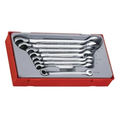 Imagen de Tengtools TT6508R Juego de 8 llaves combinadas con carraca, métricas