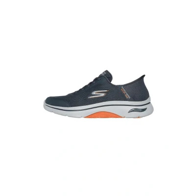 Imagen de Skechers Slip ins Manos Libres Go Walk Arch Fit 2.0 Simplicity 2, Zapatillas Hombre, Textil sintético carbón y Naranja, 43 EU