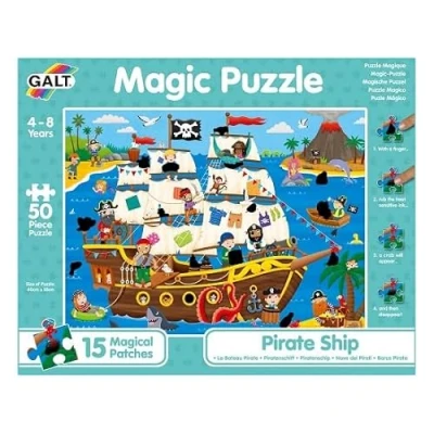 Imagen de Galt Toys, Magic Puzzle Pirate Ship, Jigsaw Puzzle, Ages 4 Years Plus