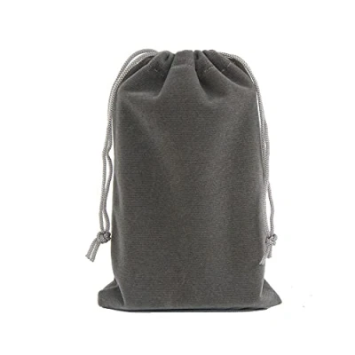 Imagen de NC 10 bolsas de terciopelo con cordón, bolsa almacenamiento, joyería, cordón para Navidad, cumpleaños, bodas, regalos, dulces y