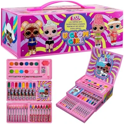Imagen de L.O.L. Surprise! Maletín Pinturas para Niñas, Colores Infantil, Kit Manualidades, y Dibujo con Lápices Rotuladores, Regalos LOL Niñas (Multicolor)