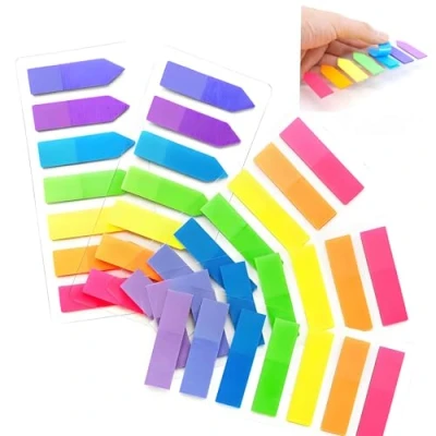 Imagen de 700 Piezas Marcadores Adhesivos,5 Set Notas Adhesivas Índices,Pestañas Sticky Tabs para Libros y Carpetas,Notas Adhesivas,Pestañas de Colores Notas,Libros,Escuela, Oficina