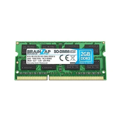 Imagen de BRAINZAP Memoria RAM DDR3 SO DIMM PC3 8500S 2Rx8 1066 MHz 1,5 V CL7 para ordenador portátil