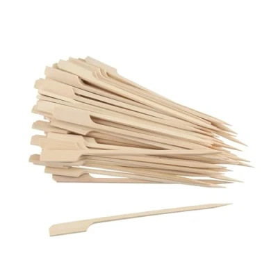 Imagen de Fackelmann Juego de 50 palitos comida para dedos Pinchos madera aperitivos pequeños, picotas aperitivos, canapé, y otros aproximadamente 15 cm largo